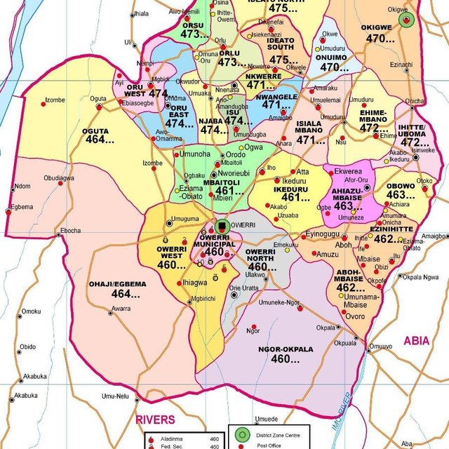 List of Local Government Area In Imo State