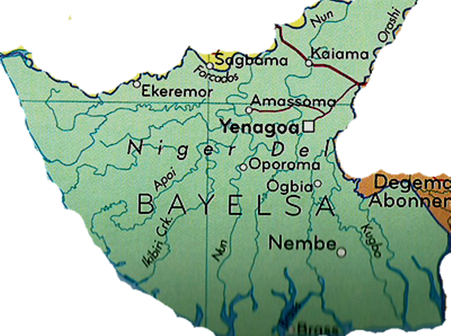 Map Of Bayelsa State 